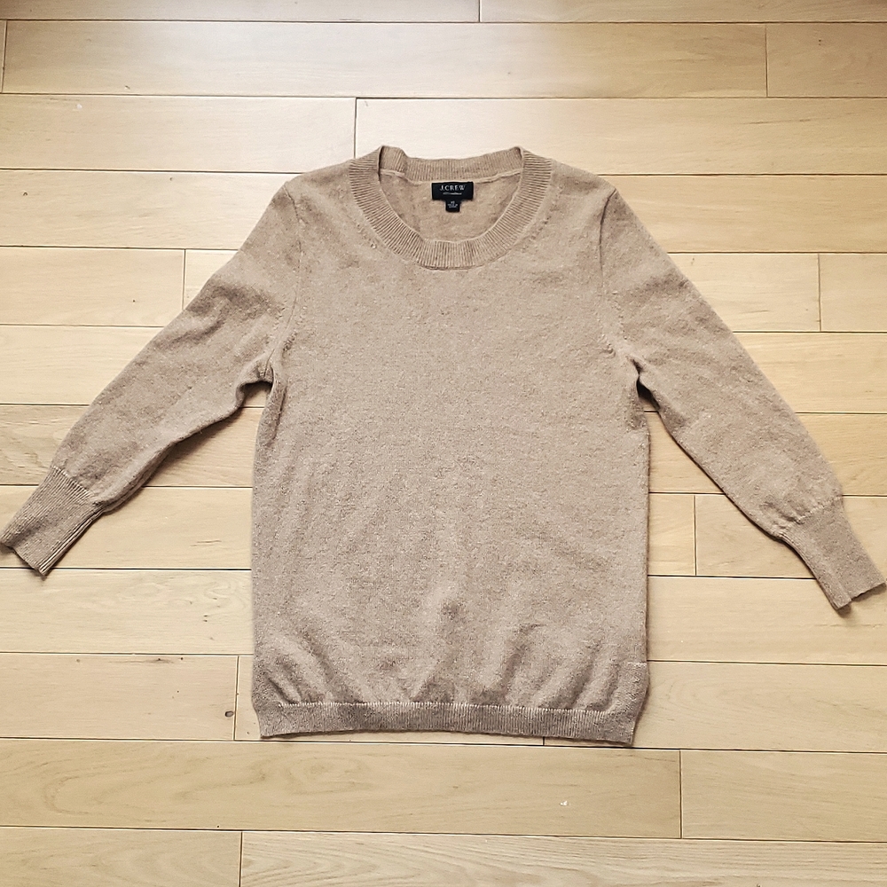 J. Crew Tan Cashmere Sweater